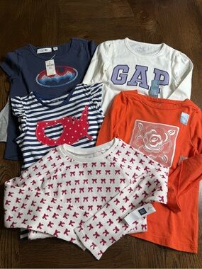 NWT GAP Girls Tops Bundle - size 5T , 5 pieces